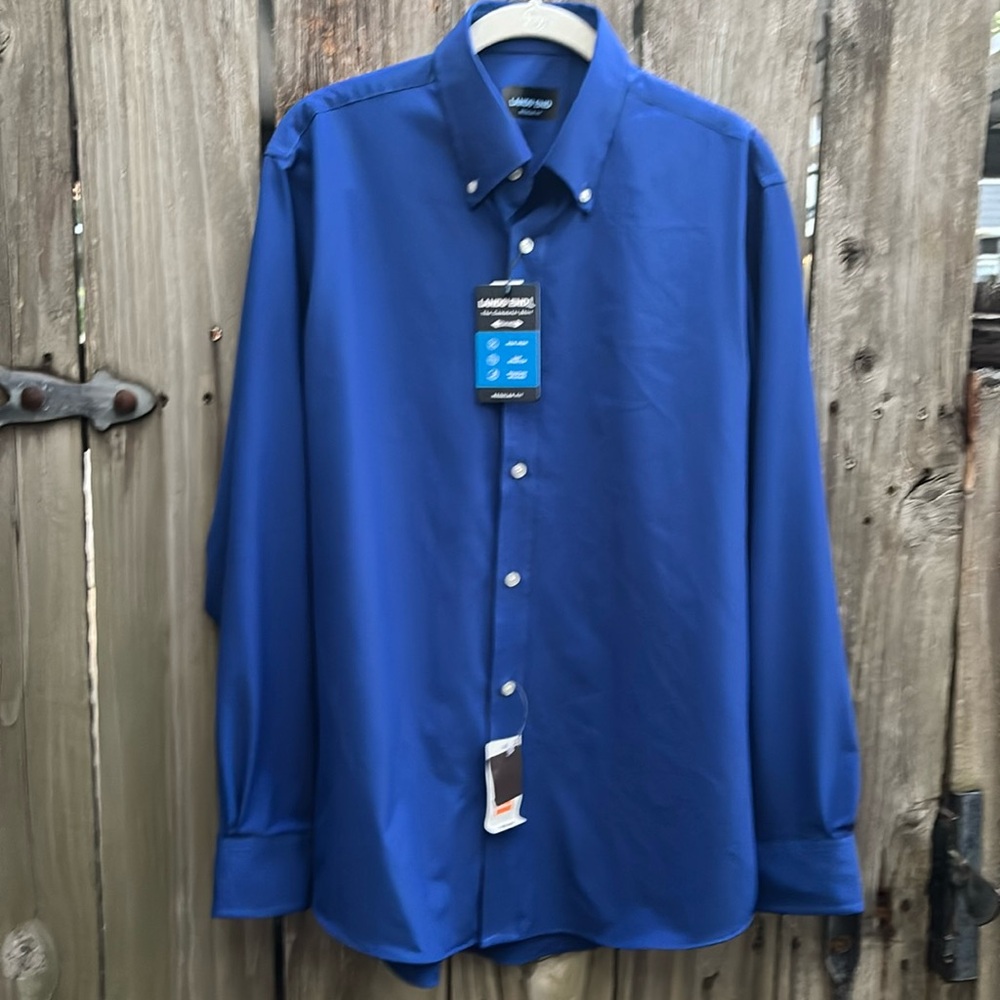 Lands End Commuter Shirt Stretch Moisture Wicking Non Iron Men’s Size Medium NWT